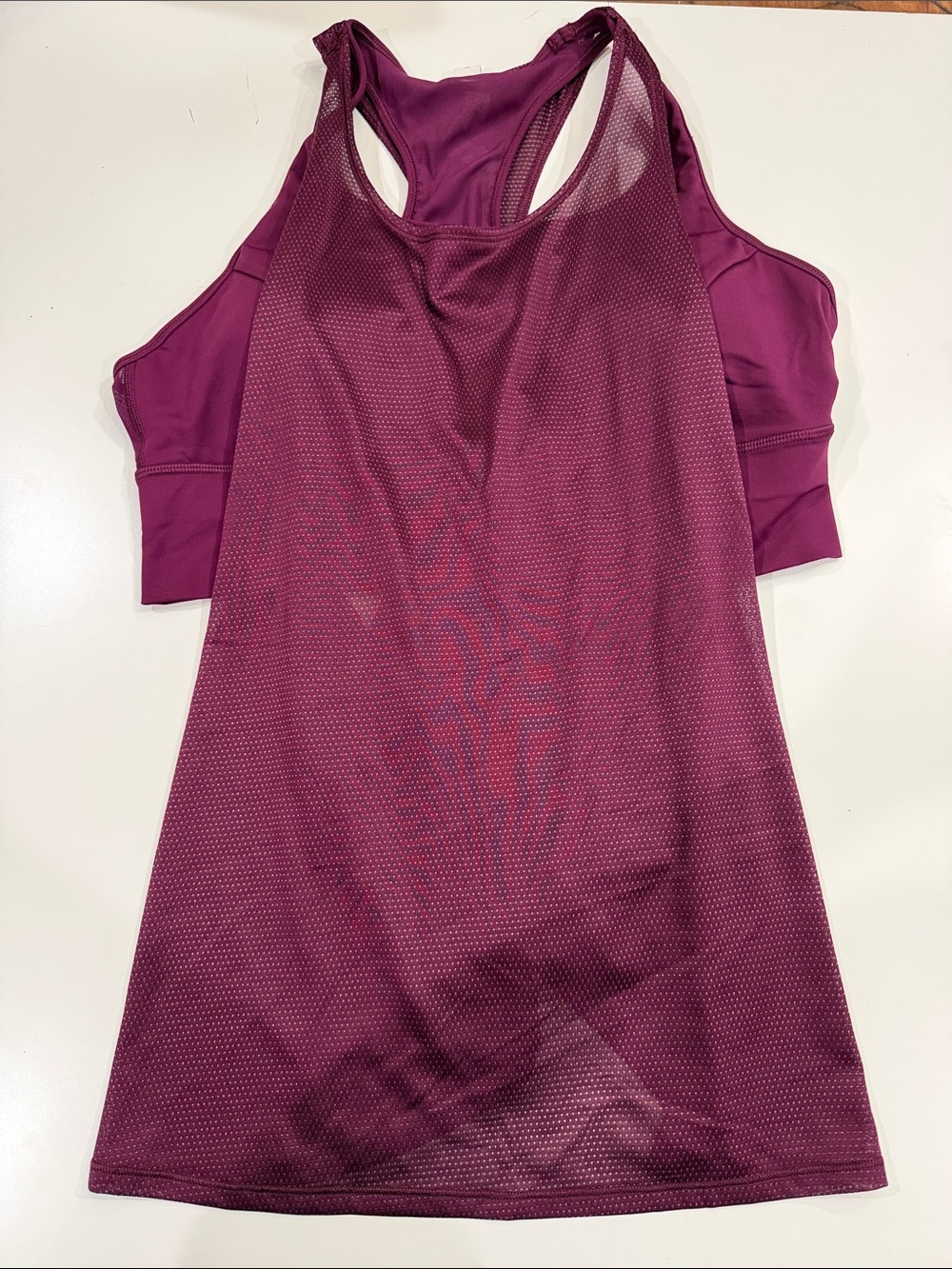 Lululemon Plum Racerback Tank with Built-In Bra